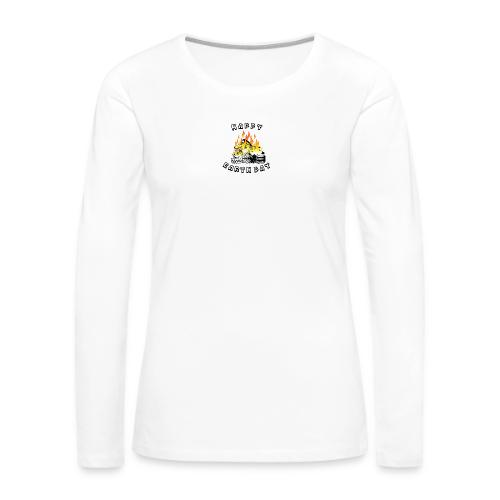 Happy Earth Day - Women's Premium Slim Fit Long Sleeve T-Shirt