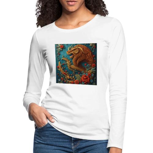 Fantasy souvenirs, regional Mexican designs - Women's Premium Slim Fit Long Sleeve T-Shirt