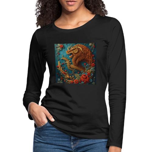 Fantasy souvenirs, regional Mexican designs - Women's Premium Slim Fit Long Sleeve T-Shirt