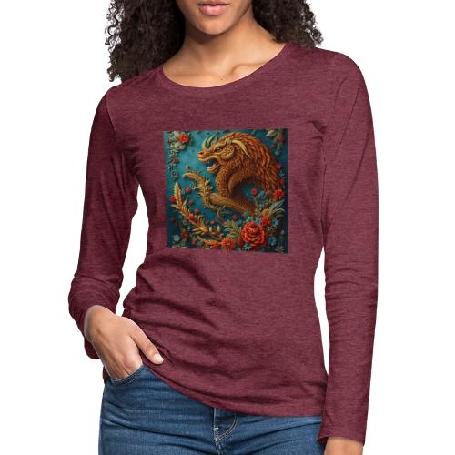 Fantasy souvenirs, regional Mexican designs - Women's Premium Slim Fit Long Sleeve T-Shirt