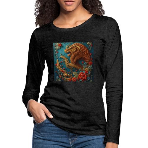 Fantasy souvenirs, regional Mexican designs - Women's Premium Slim Fit Long Sleeve T-Shirt