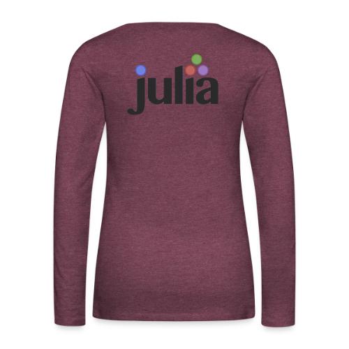 Official Julia Logo - Women's Premium Slim Fit Long Sleeve T-Shirt