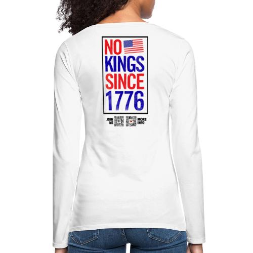 1776 (back-facing) - Women's Premium Slim Fit Long Sleeve T-Shirt