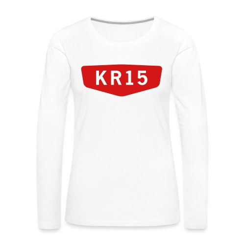 KR15 logo - Women's Premium Slim Fit Long Sleeve T-Shirt