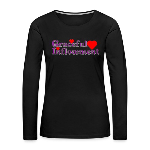 Graceful Inflowment - Women's Premium Slim Fit Long Sleeve T-Shirt