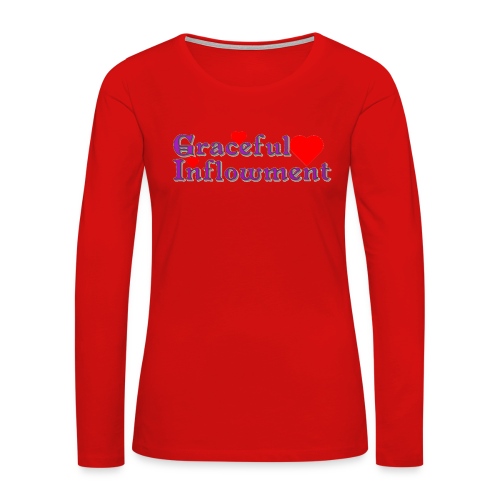 Graceful Inflowment - Women's Premium Slim Fit Long Sleeve T-Shirt