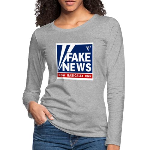 Fox News, Now Basically CNN - Women's Premium Slim Fit Long Sleeve T-Shirt
