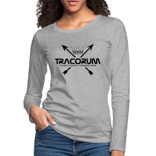Piano Arrows Tracorum Black - Women's Premium Slim Fit Long Sleeve T-Shirt