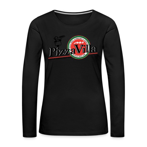 Pizza Villa logo - Women's Premium Slim Fit Long Sleeve T-Shirt