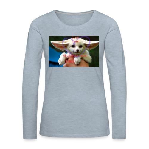 baby fox - Women's Premium Slim Fit Long Sleeve T-Shirt