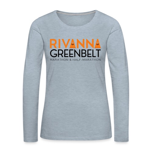 RIVANNA GREENBELT (orange/black) - Women's Premium Slim Fit Long Sleeve T-Shirt