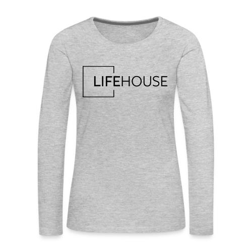 LH Logo Black - Women's Premium Slim Fit Long Sleeve T-Shirt