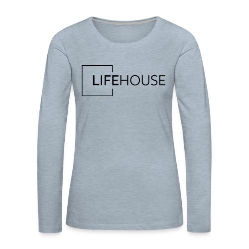 LH Logo Black - Women's Premium Slim Fit Long Sleeve T-Shirt