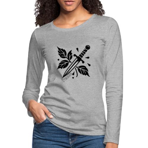 Peace - Women's Premium Slim Fit Long Sleeve T-Shirt