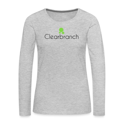 Clearbranch Full Logo - Women's Premium Slim Fit Long Sleeve T-Shirt
