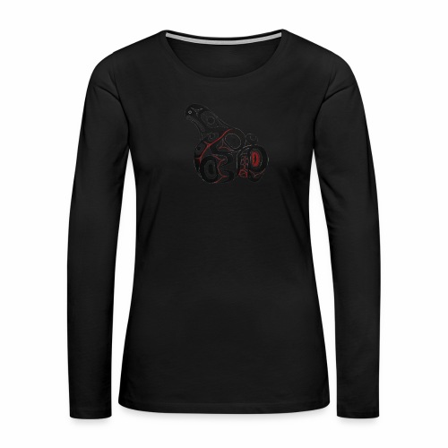 Killer Whale - Women's Premium Slim Fit Long Sleeve T-Shirt