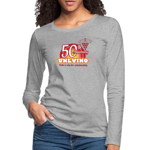 50th Unlvino - Women's Premium Slim Fit Long Sleeve T-Shirt