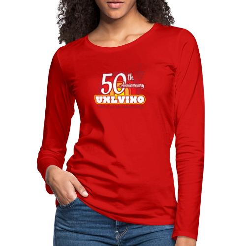 50th Unlvino - Women's Premium Slim Fit Long Sleeve T-Shirt