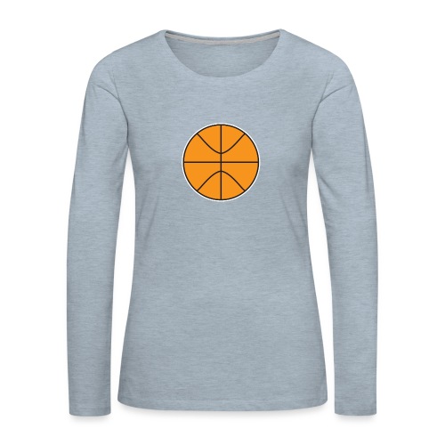 Plain basketball - Women's Premium Slim Fit Long Sleeve T-Shirt