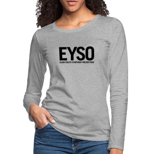 EYSOLogoBlack2022 - Women's Premium Slim Fit Long Sleeve T-Shirt