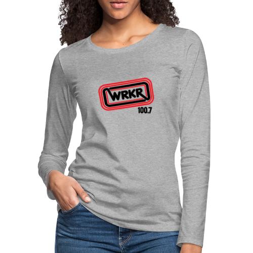 WRKR Radio 100.7 - Women's Premium Slim Fit Long Sleeve T-Shirt
