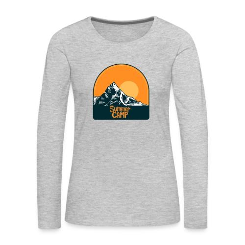 Adventure Summer Camp - Women's Premium Slim Fit Long Sleeve T-Shirt