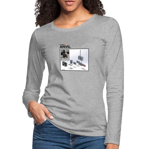 Fusion3 ANVIL Print Head - Women's Premium Slim Fit Long Sleeve T-Shirt