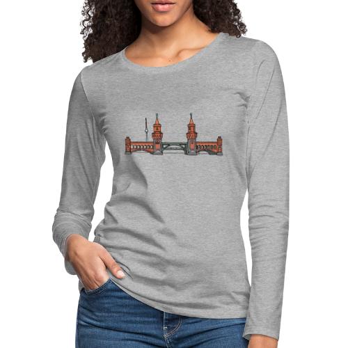Oberbaum Bridge Berlin - Women's Premium Slim Fit Long Sleeve T-Shirt