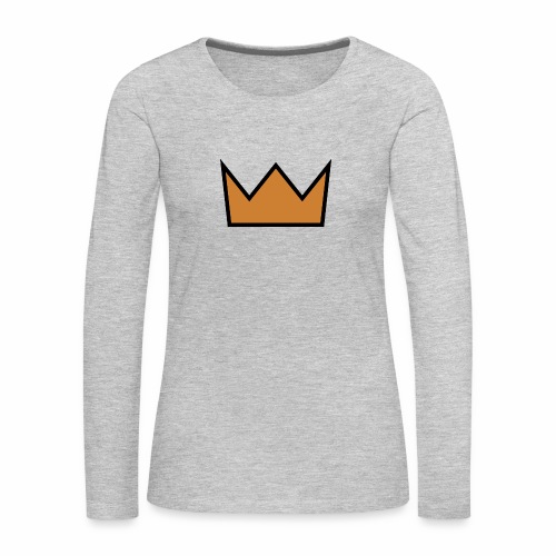 the crown - Women's Premium Slim Fit Long Sleeve T-Shirt