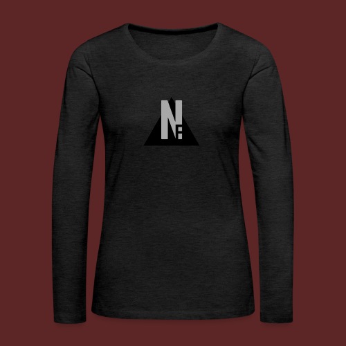 Basic NF Logo - Women's Premium Slim Fit Long Sleeve T-Shirt