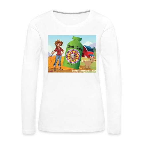 Nicole Sauce's Goat Juice - Women's Premium Slim Fit Long Sleeve T-Shirt