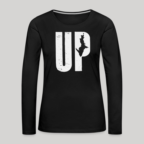 UP MI - Women's Premium Slim Fit Long Sleeve T-Shirt