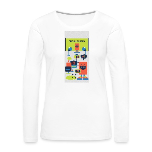iphone5screenbots - Women's Premium Slim Fit Long Sleeve T-Shirt