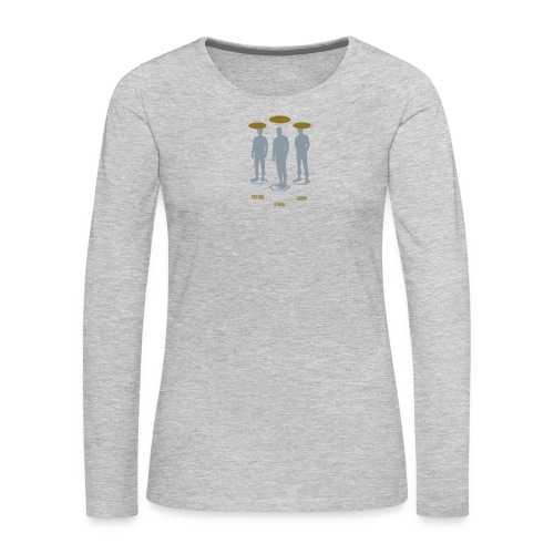 Pathos Ethos Logos 1of2 - Women's Premium Slim Fit Long Sleeve T-Shirt
