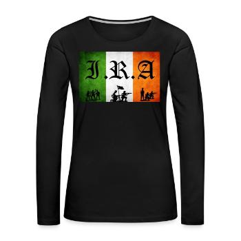 I.R.A - Women's Premium Slim Fit Long Sleeve T-Shirt - black - Front - Julia (174cm)