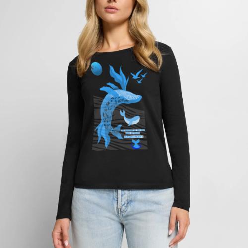 The Wonders Of The Sea - Women's Premium Slim Fit Long Sleeve T-Shirt