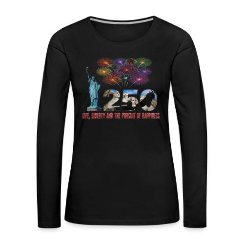 250 Years USA - Women's Premium Slim Fit Long Sleeve T-Shirt