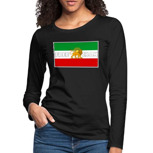 Free Iran For Ever - Women's Premium Slim Fit Long Sleeve T-Shirt