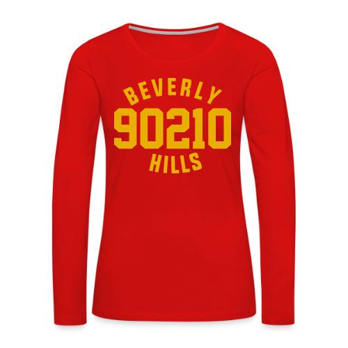 Beverly Hills 90210- Original Retro Shirt - Women's Premium Slim Fit Long Sleeve T-Shirt