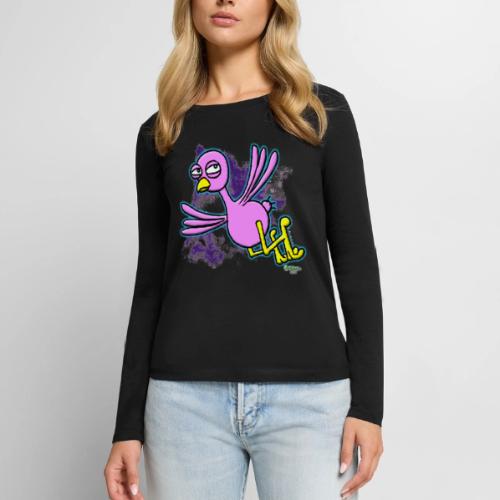 Ongher's UFO P-Bird - Women's Premium Slim Fit Long Sleeve T-Shirt