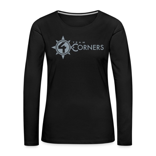Team 4 Corners 2018 logo - Women's Premium Slim Fit Long Sleeve T-Shirt