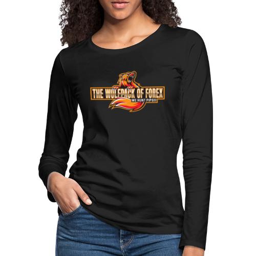 The WolfPack of Forex - Women's Premium Slim Fit Long Sleeve T-Shirt