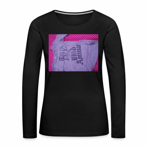 Try to tame this wild animal - Women's Premium Slim Fit Long Sleeve T-Shirt