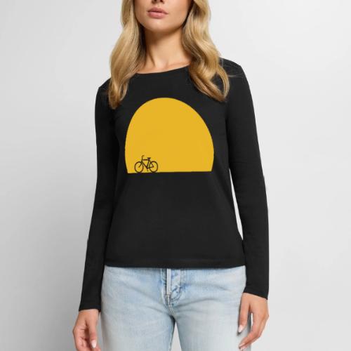 Sundown Bicycle - Women's Premium Slim Fit Long Sleeve T-Shirt