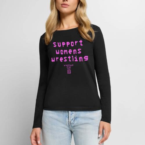 Support Womens Wrestling - Women's Premium Slim Fit Long Sleeve T-Shirt