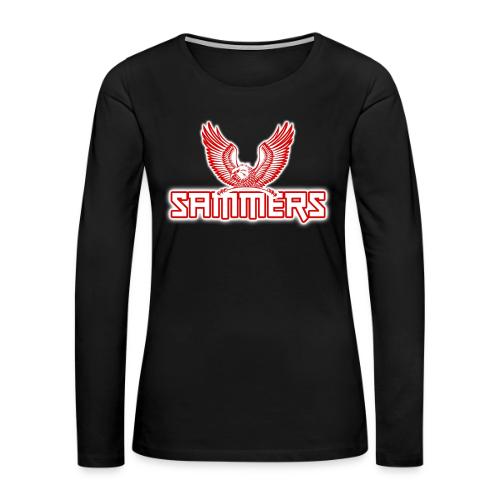 dont stop red eagle png - Women's Premium Slim Fit Long Sleeve T-Shirt