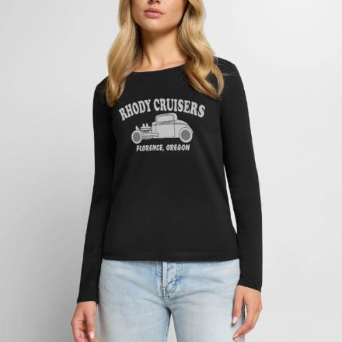 Rhody Cruisers Silver on Black - Women's Premium Slim Fit Long Sleeve T-Shirt
