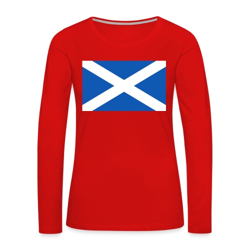 Scotland Flag - Women's Premium Slim Fit Long Sleeve T-Shirt