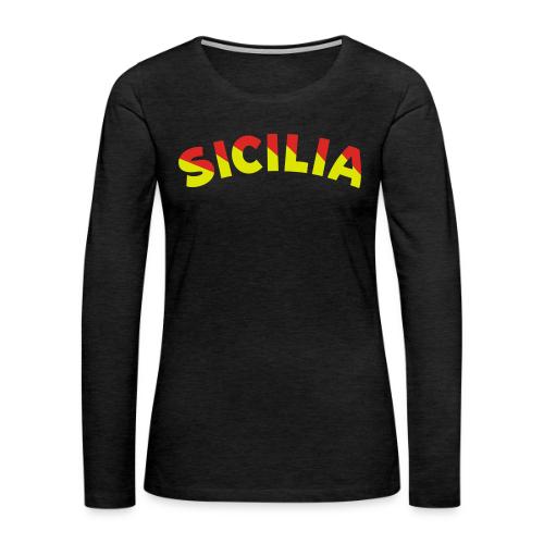 SICILIA - Women's Premium Slim Fit Long Sleeve T-Shirt