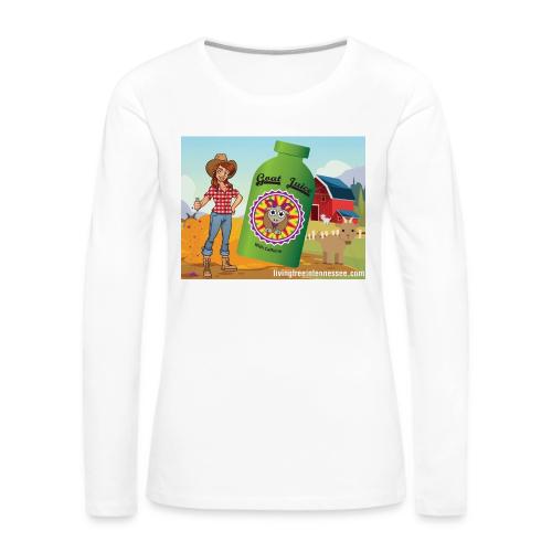 Nicole Sauce's Goat Juice - Women's Premium Slim Fit Long Sleeve T-Shirt